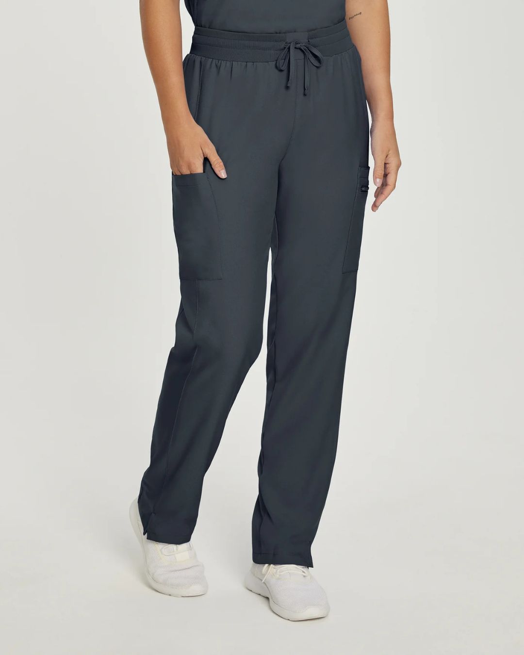 Pantalon droit taille mi-haute convertible avec cordon de serrage Landau LB400 Pantalon droit taille mi-haute convertible avec cordon de serrage Landau LB400