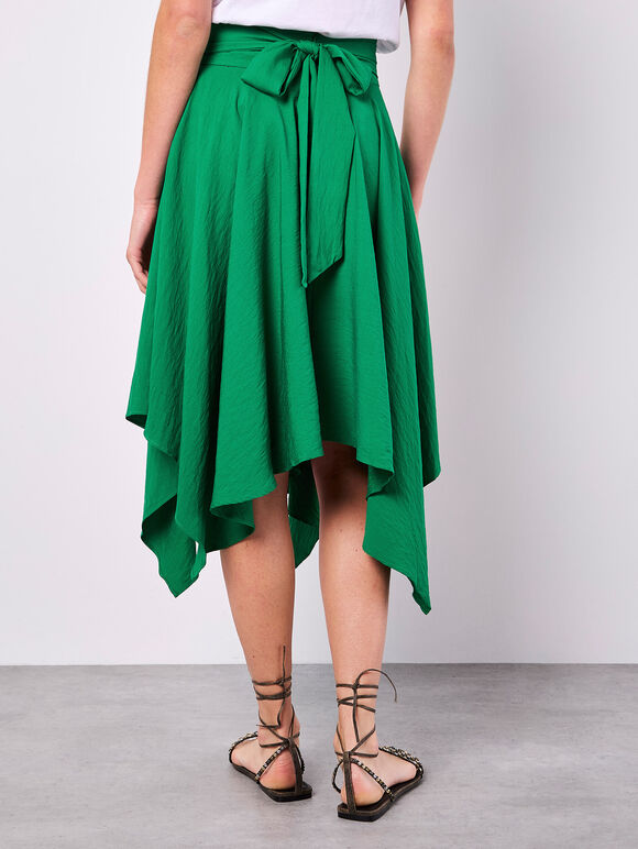 Jupe midi ceinturée à ourlet asymétrique Apricot 938502 Jupe midi ceinturée à ourlet asymétrique Apricot 938502