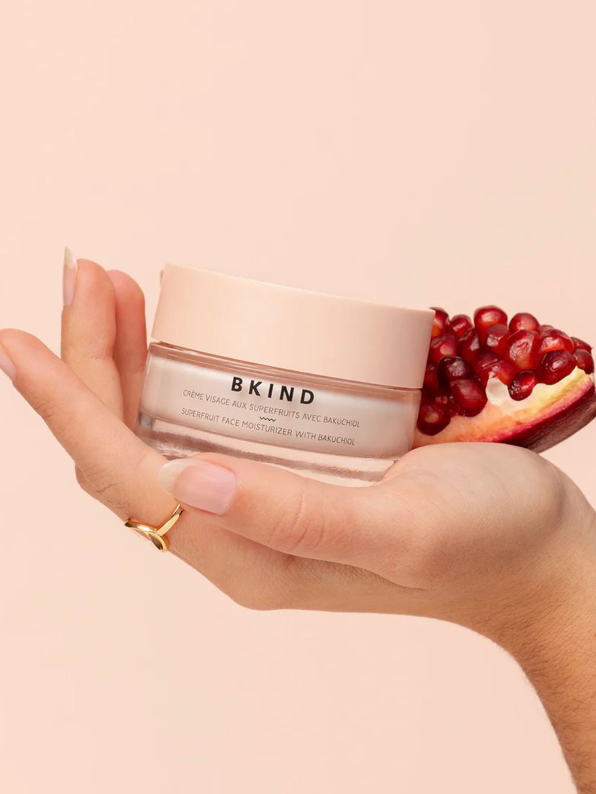 Crème visage superfruits nourrissante et éclaircissante avec bakuchiol BKIND 