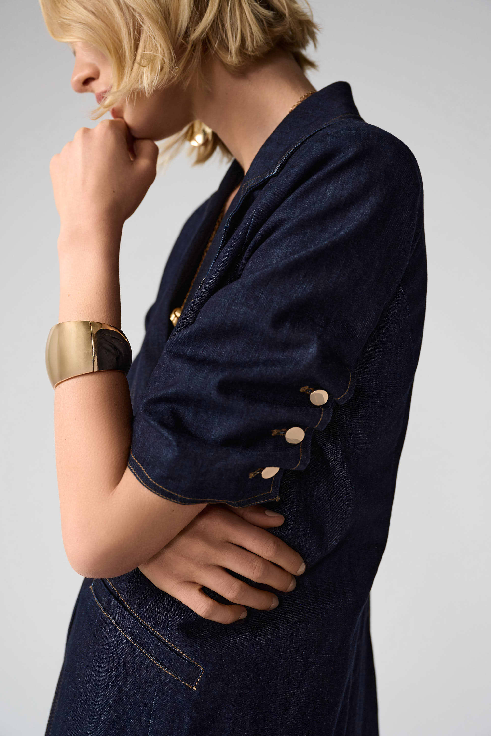 Veston ajusté en denim Joseph Ribkoff 