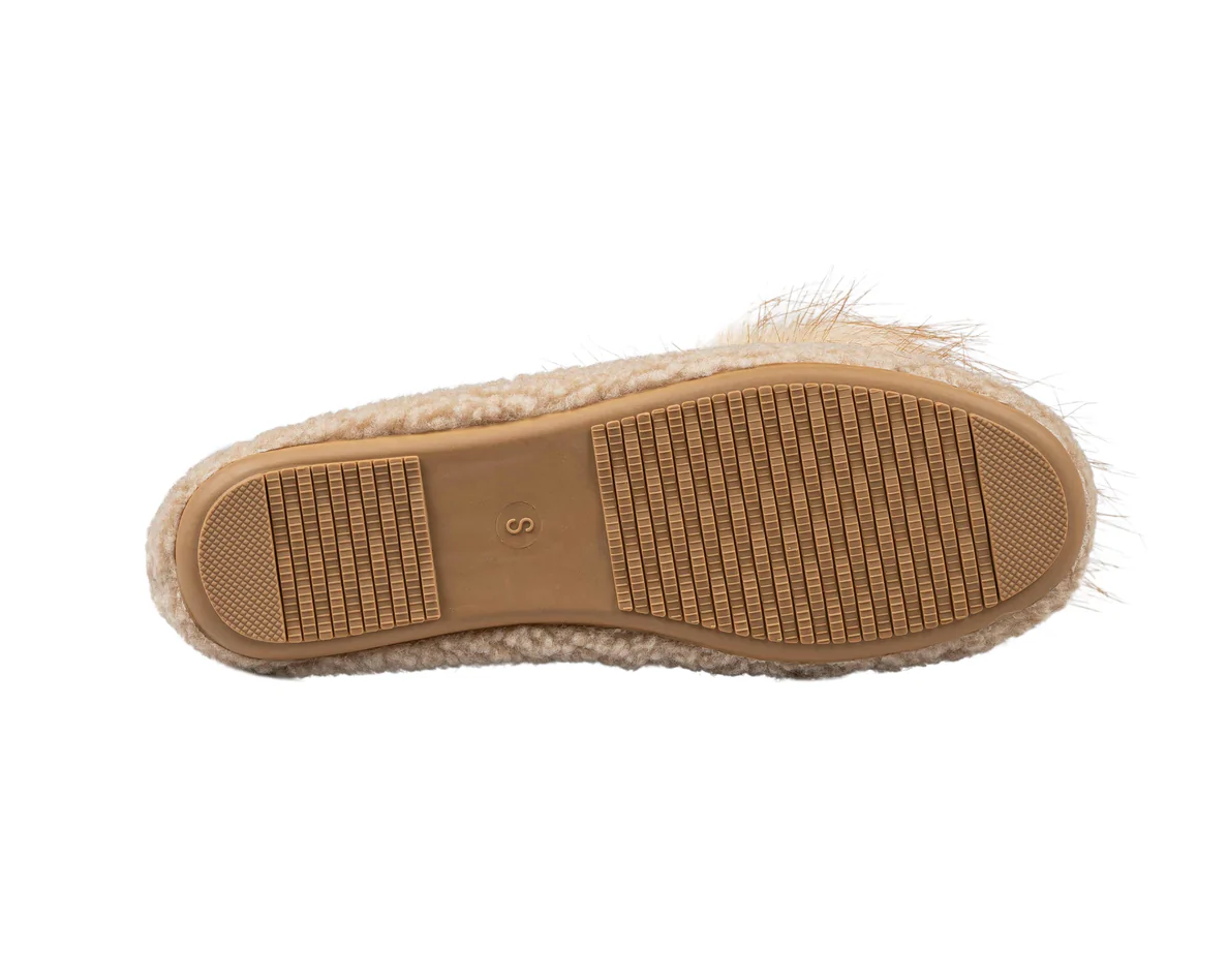 Mocassins à pompons en sherpa LATTELOVE 