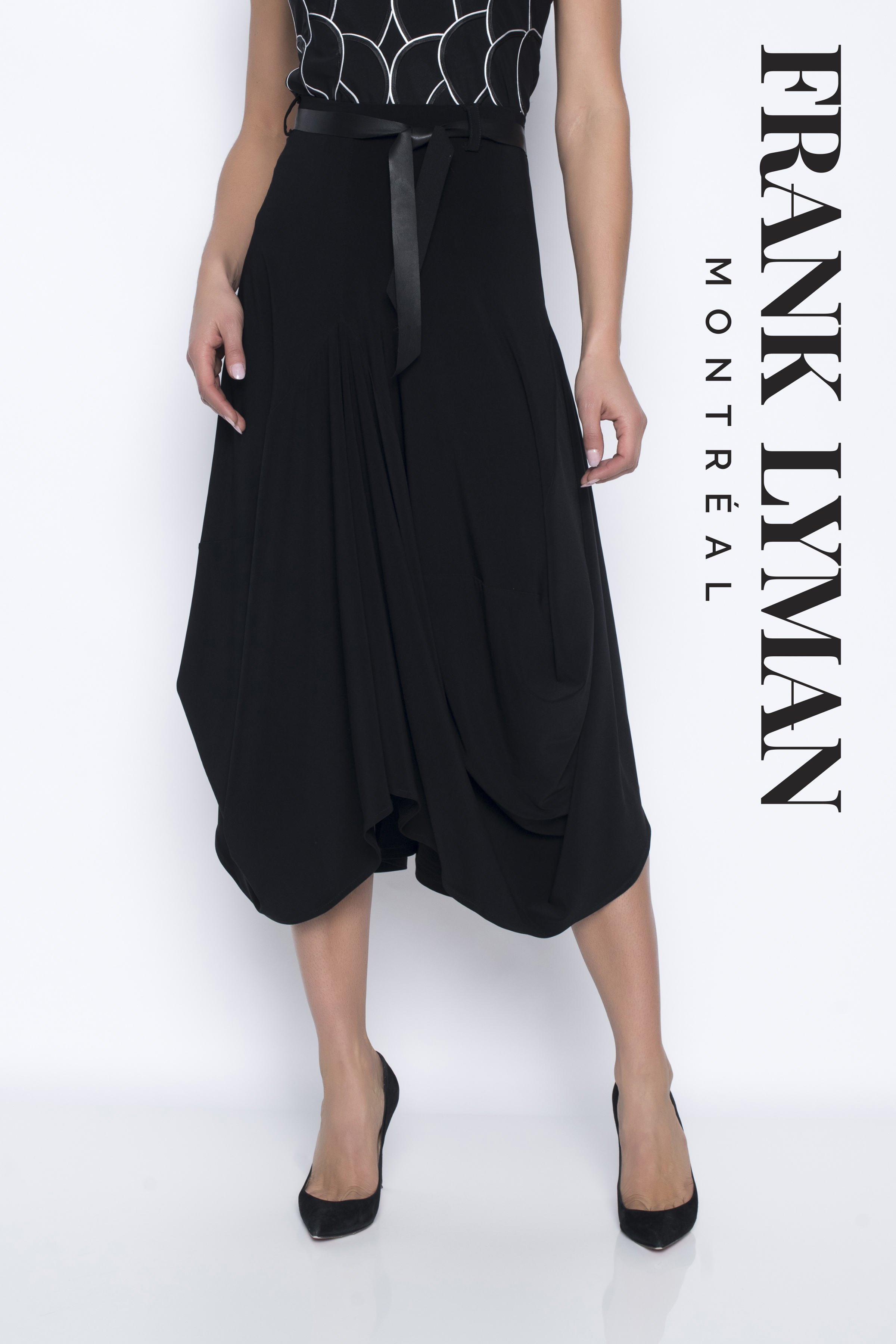 Jupe froncée avec boucle à la taille Frank Lyman 203061 