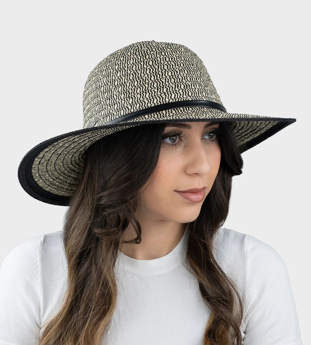 Chapeau Floppy en papier tonal Alison Canadien Hat CH87012