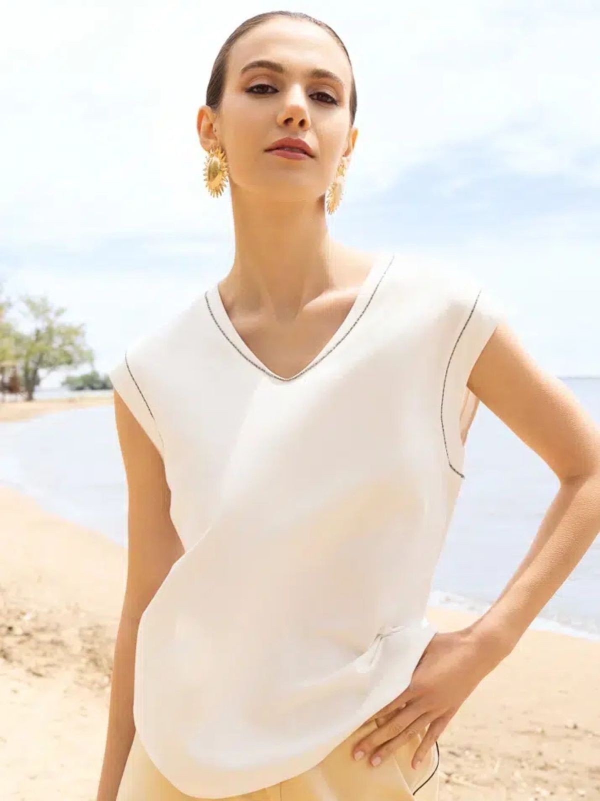 Camisole col V Alison Sheri 