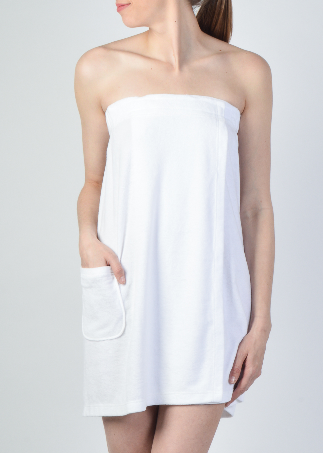 Sortie de bain avec poche Claudel LI103338 