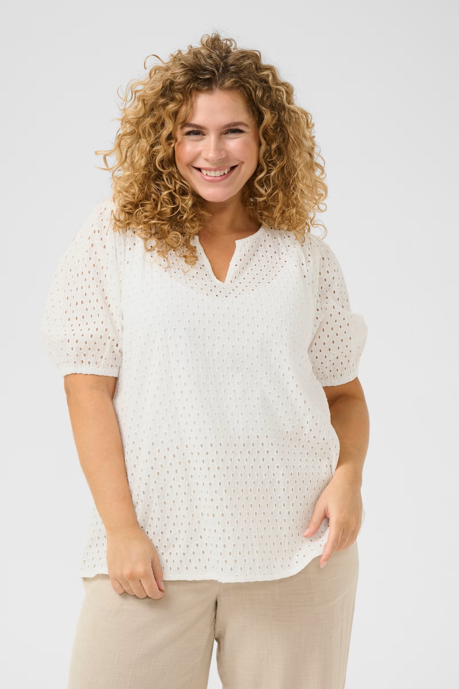 Blouse à manches courtes KCrubia Kaffe Curve 10583197