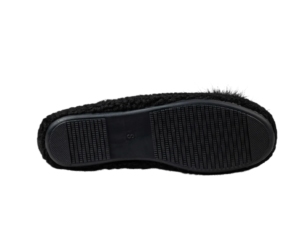 Mocassins à pompons en sherpa LATTELOVE 