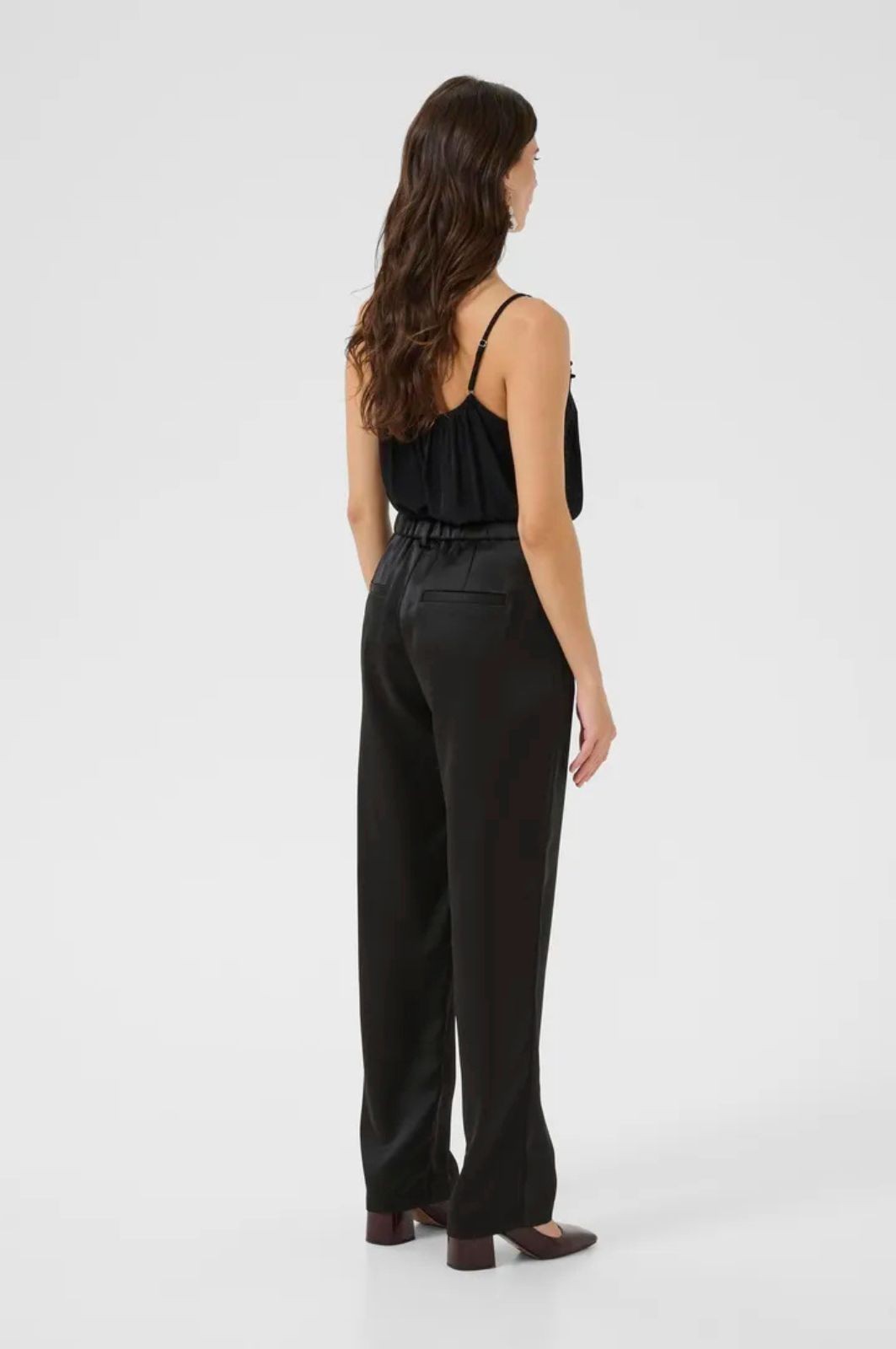 Pantalon en satin CRCocamia Cream 
