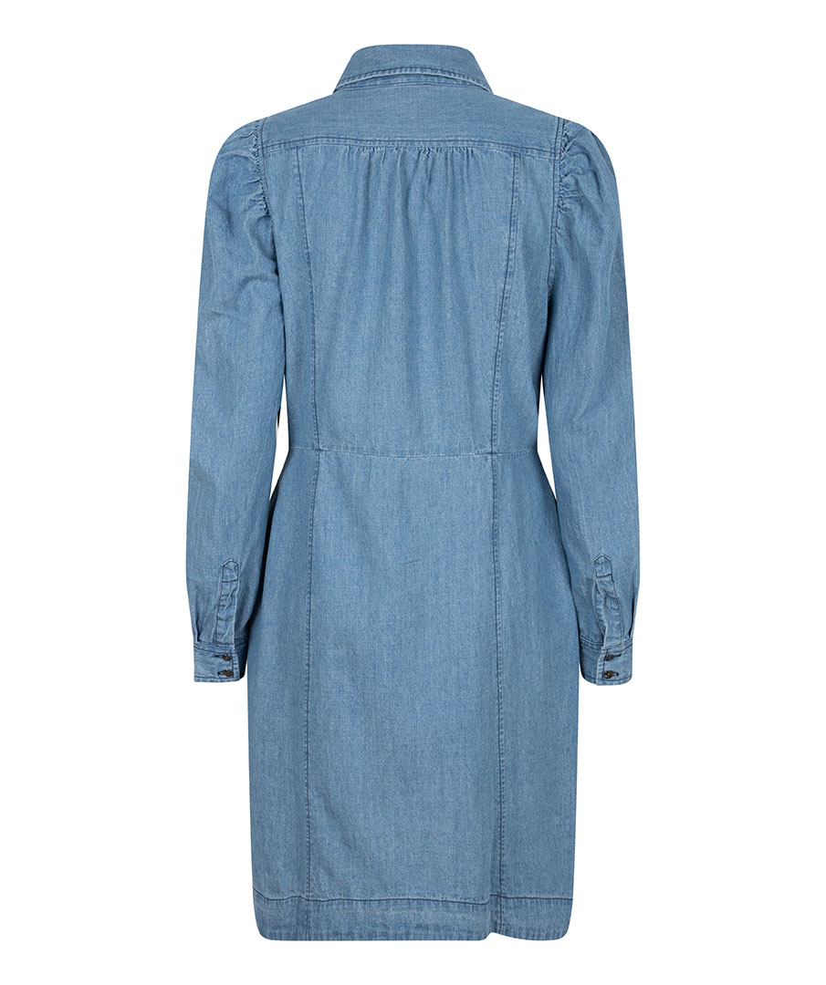 Robe en denim à manches bouffantes Esqualo 16006 