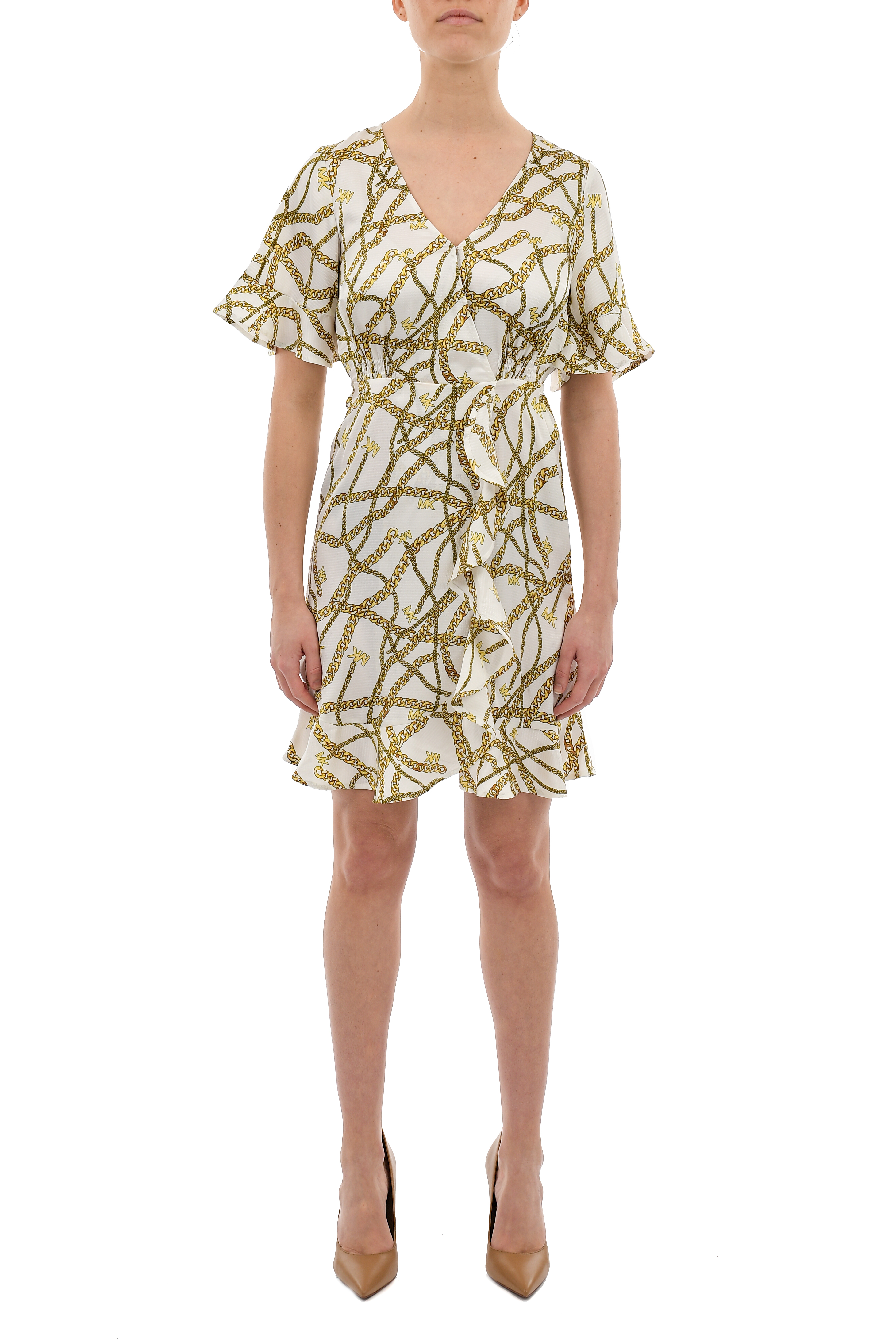 Robe imprimé chaîne à logo Michael Kors MS381KI8F0 