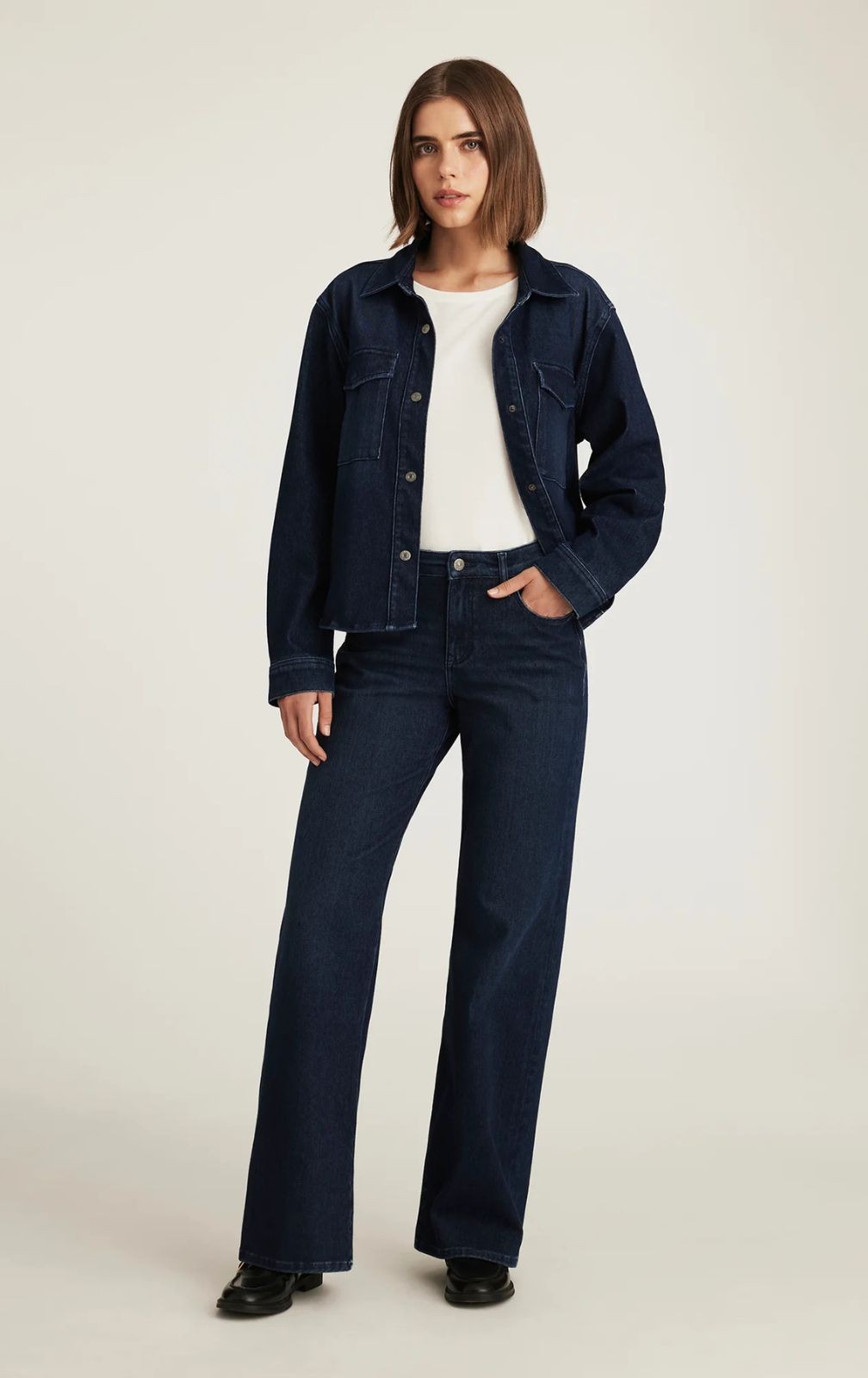 Jeans jambe large Sabrina Mavi
